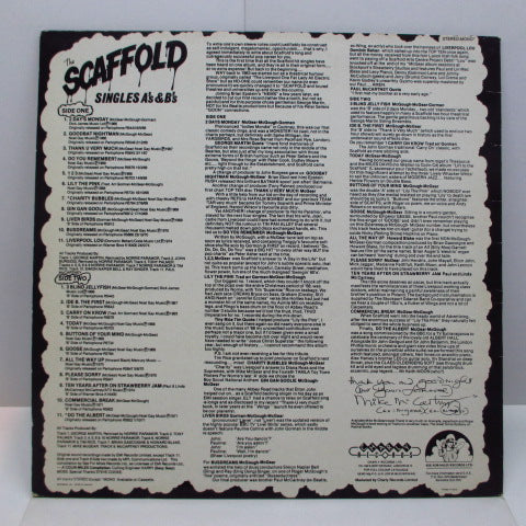 SCAFFOLD (スキャフォールド) - Singles A's & B's (UK オリジナル LP)