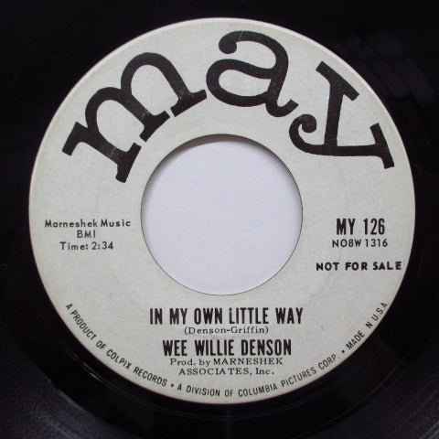 WEE WILLIE DENSON - In My Own Little Way (Promo)