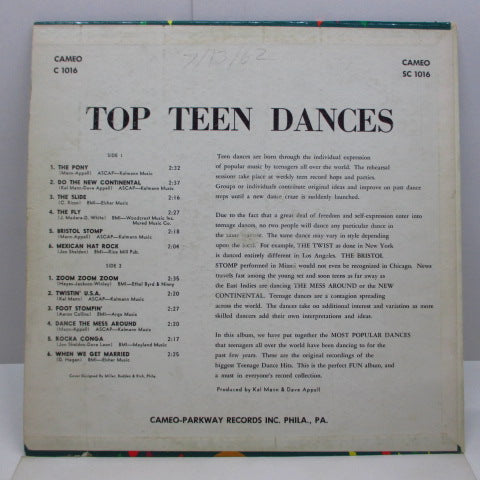 V.A. - Top Teen Dances 1961-1962 (US Orig.Mono LP)