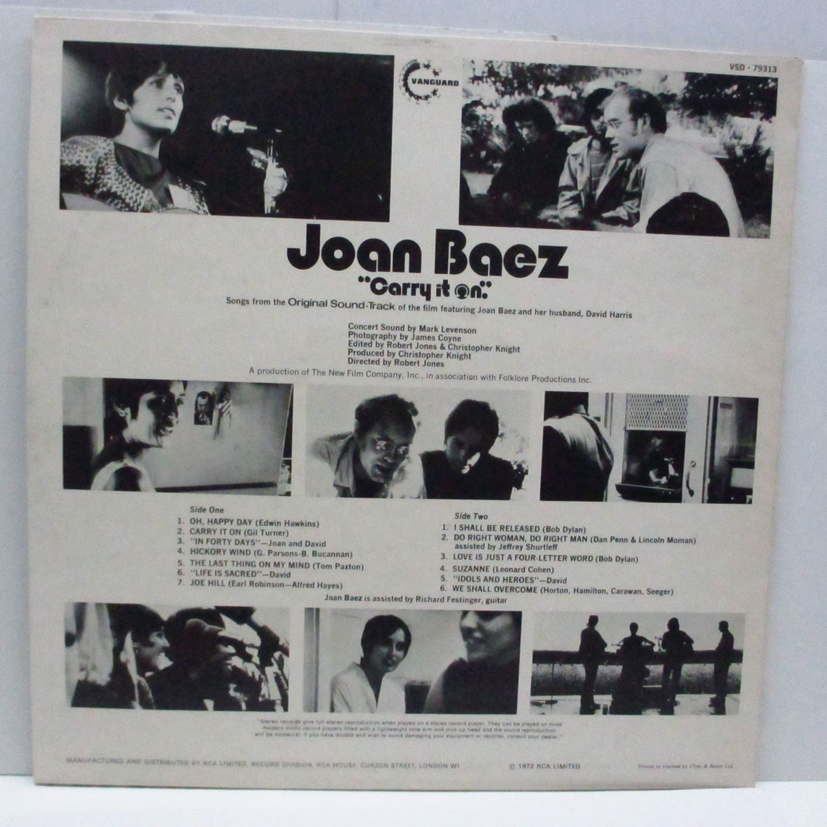 JOAN BAEZ - Carry It On - Original Sound Track Album (UK Orig.LP)