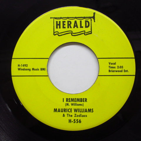 MAURICE WILLIAMS & THE ZODIACS - Always / I Remember (Orig)