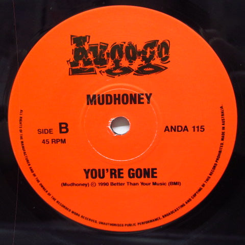 MUDHONEY (マッドハニー)  - You're Gone +2 (OZ オリジナル 7")