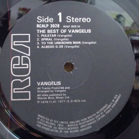 VANGELIS (ヴァンゲリス) - The Best Of Vangelis (UK 再発 LP)