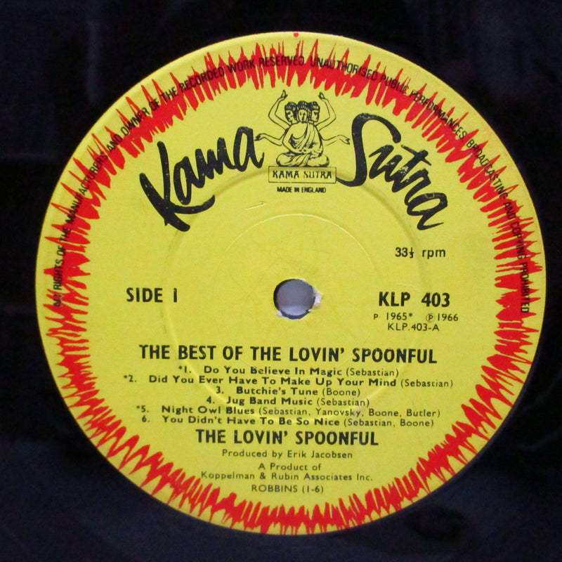 LOVIN' SPOONFUL (ラヴィン・スプーンフル) - Best Of The Lovin' Spoonful (UK Orig.Mono LP/CFS)