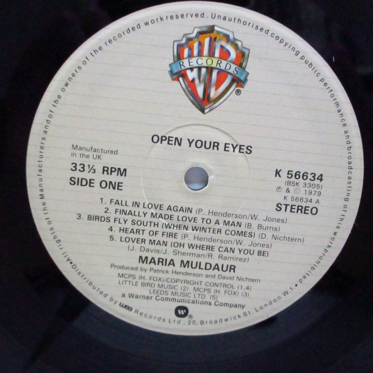 MARIA MULDAUR - Open Your Eyes (UK Orig.LP)