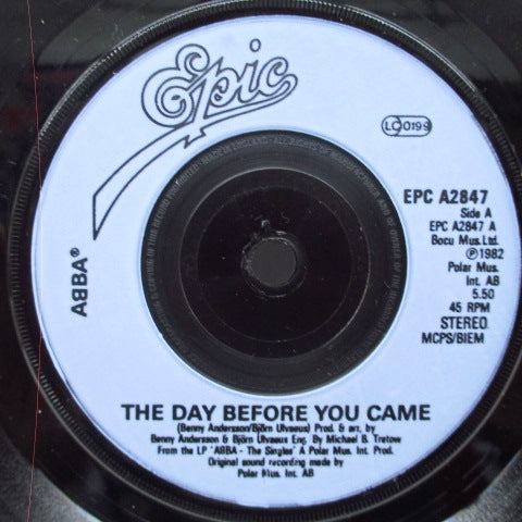 ABBA-The Day Before You Came (UK Orig.7 "+ PS / Plastic Lbl.)