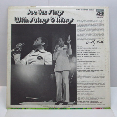 JOE TEX - With Strings & Things (US Orig.Stereo LP)