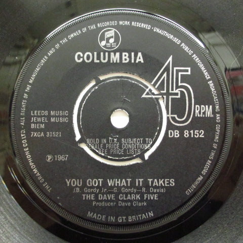 DAVE CLARK FIVE - You Got What It Takes (UK)