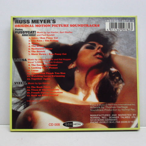 O.S.T. - Russ Meyer's Soundtracks Lorna/Vixen/ Faster,Pussycat! Kill! Kill!(German Digipack CD)