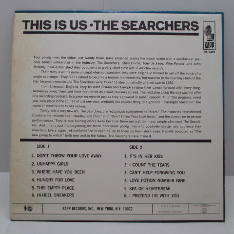 SEARCHERS - This is Us (US '64 2nd Press Mono LP)