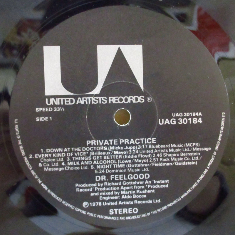 DR.FEELGOOD (ドクター・フィールグッド)  - Private Practice (UK オリジナル LP+光沢固紙丸角インナー)