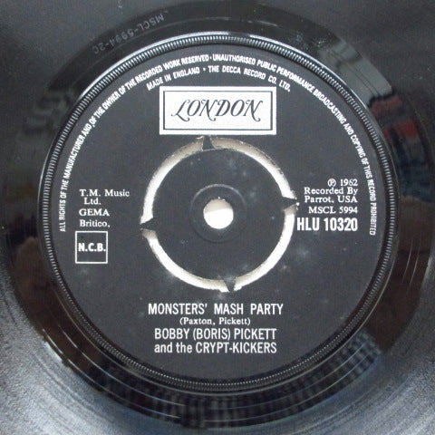 BOBBY (BORIS) PICKETT - Monster Mash (UK 70's Reissue)