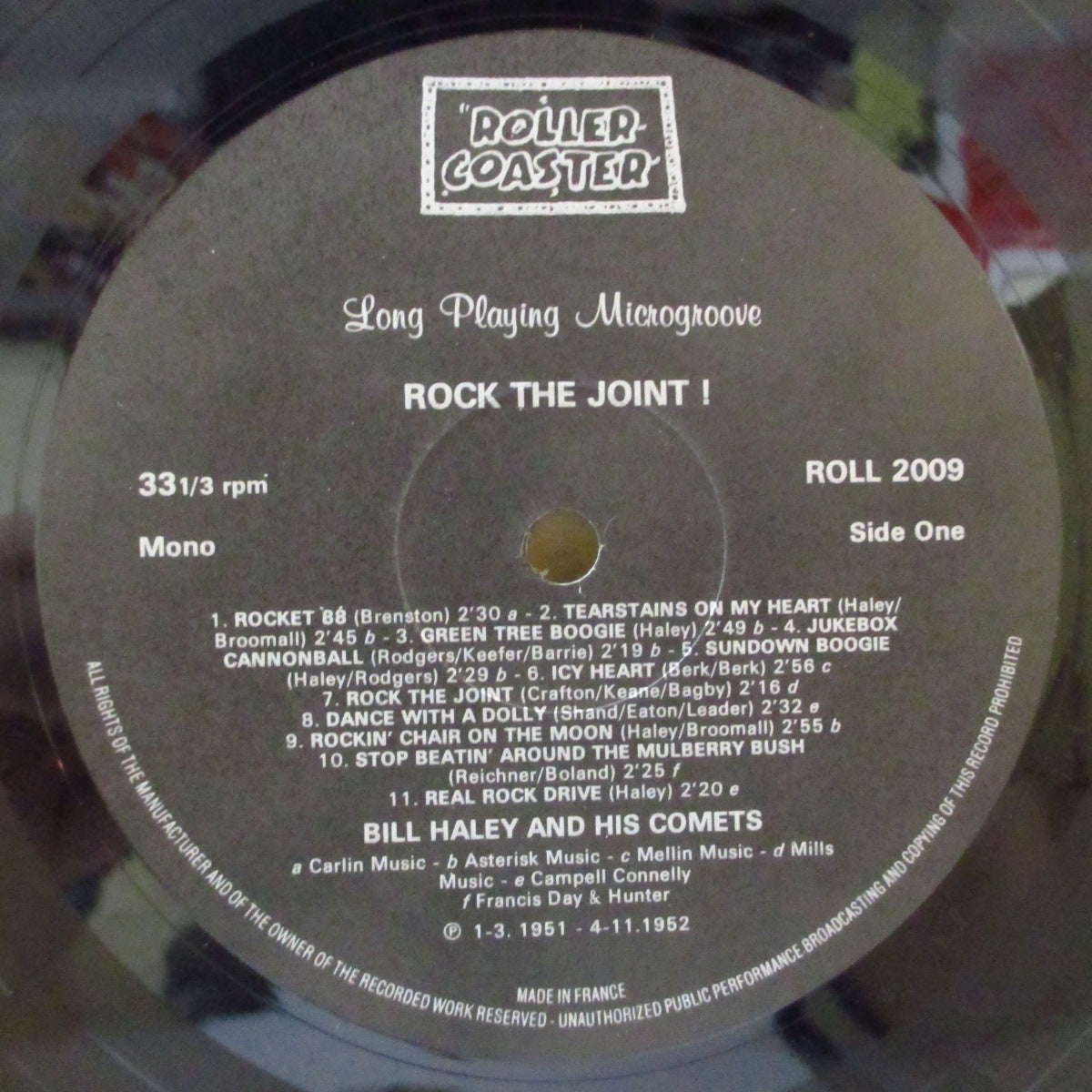 BILL HALEY & HIS COMETS (ビル・ヘイリー＆ヒズ・コメッツ)  - Rock The Joint! (UK '85 Reissue "Black & Silver" Label" Mono LP)