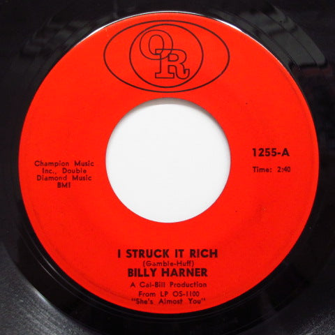 BILLY HARNER - Watch Your Step / I Struck It Rich
