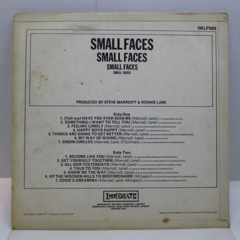 SMALL FACES (スモール・フェイセス) - Small Faces (3rd) (UK Orig.Mono LP)