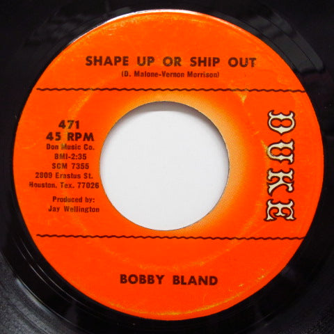 BOBBY BLAND - Shape Up Or Ship Out (Orig.)