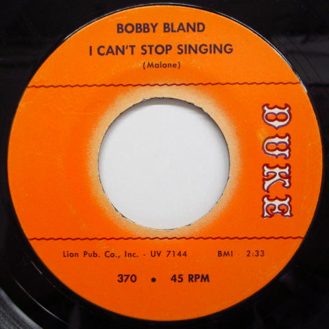 BOBBY BLAND - I Can't Stop Singing (Oirg.)