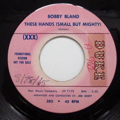 BOBBY BLAND - These Hands(Small But Mighty) (Promo)