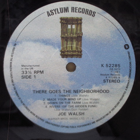 JOE WALSH - There Goes The Neighborhood (UK Orig.LP)