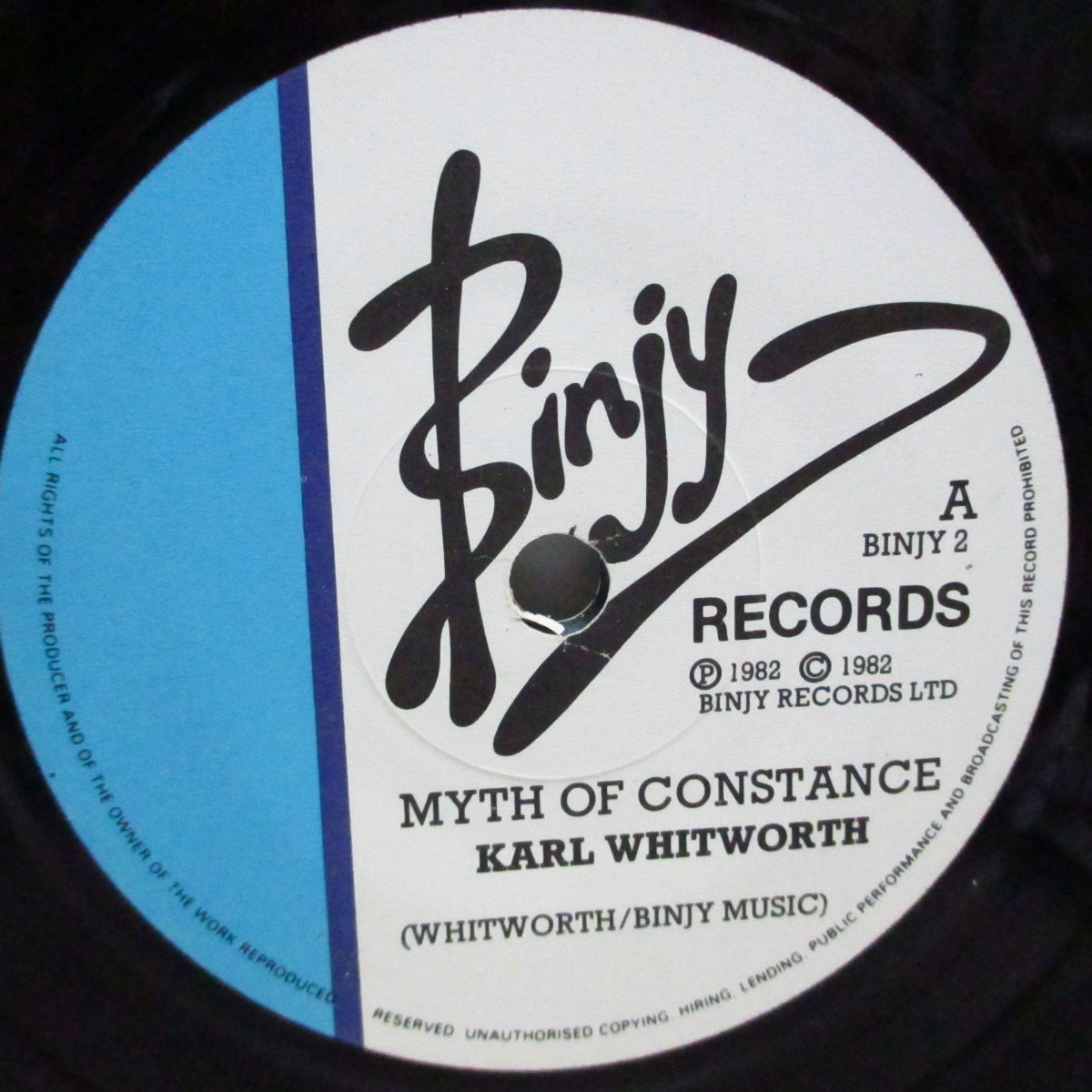 KARL WHITWORTH - Myth Of Constance (UK Orig.7")