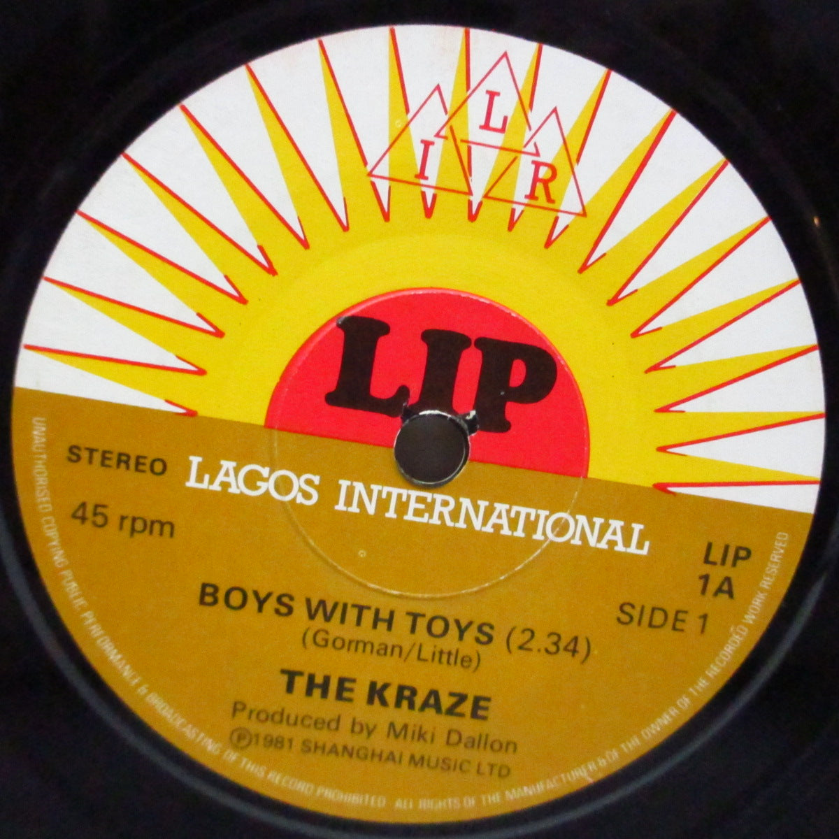 KRAZE, THE - Boys With Toys (UK Orig.7")