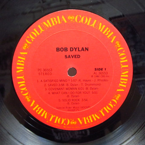 BOB DYLAN (ボブ・ディラン)  - Saved (US '85 Re LP/Diff Sleeve)