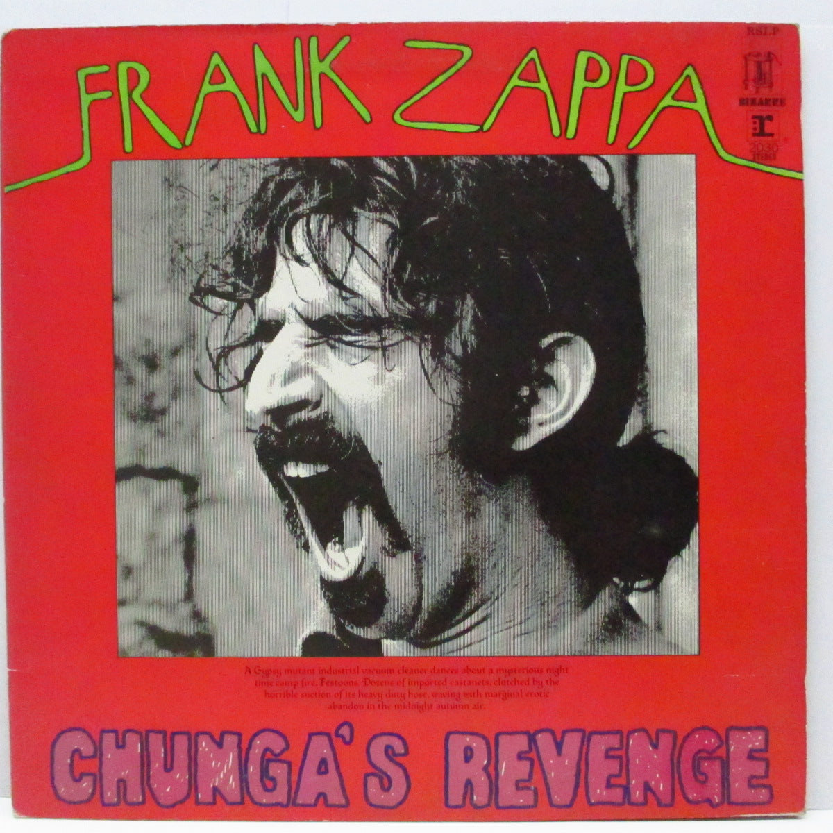 FRANK ZAPPA (フランク・ザッパ)  - Chunga's Revenge (UK '71 オリジナル LP/再発品番「K 44020」ステッカー付き「赤色」見開ジャケ)