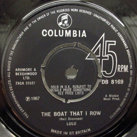 LULU - The Boat That I Row (UK Orig.Round Center)