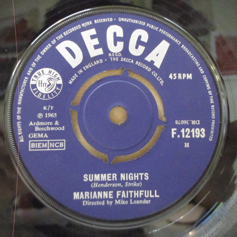 MARIANNE FAITHFULL - Summer Nights (UK Orig.7")
