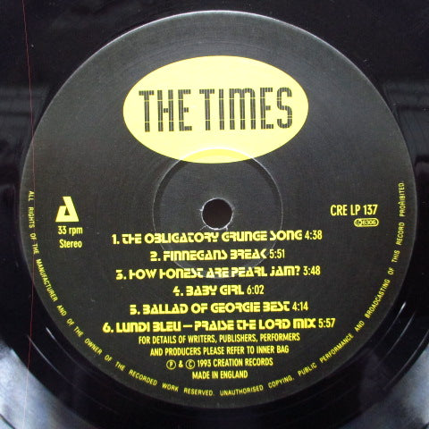 TIMES, THE (ザ ・タイムス） - Alternative Commercial Crossover (UK Orig.LP)