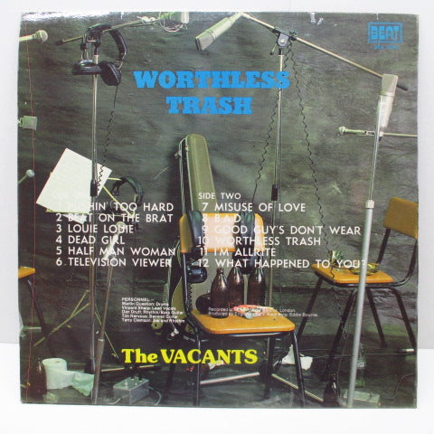 VACANTS, THE (ザ・ベイカンツ) - Worthless Trash (OZ オリジナル LP/光沢ジャケ)