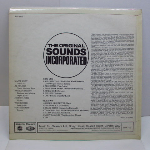 SOUNDS INCORPORATED - Sounds Incorporated (UK 60's Reissue MONO)