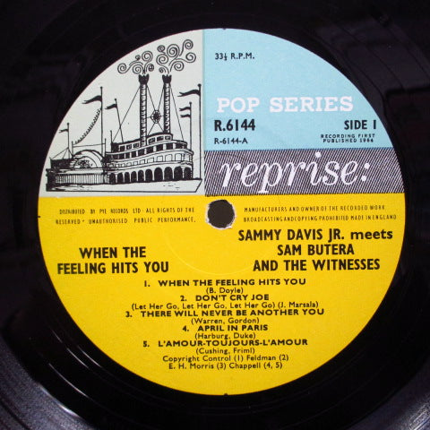 SAMMY DAVIS meets SAM BUTERA & THE WITNESSES - When The Feeling Hits You (UK Orig.Mono LP/CFS)