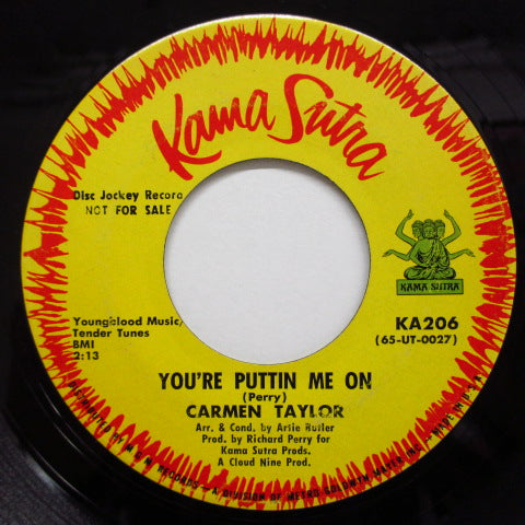 CARMEN TAYLOR - You're Puttin' Me On / Hey Son (Promo)