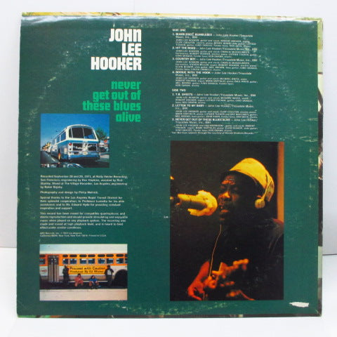 JOHN LEE HOOKER (ジョン・リー・フッカー) - Never Get Out Of These Blues Alive (US Orig.Stereo LP)