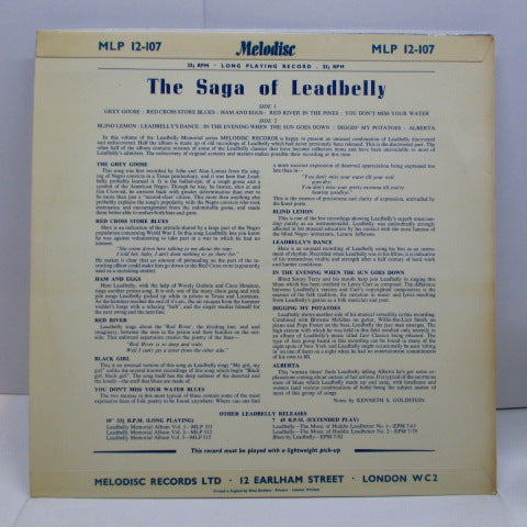 LEADBELLY-The Saga Of Leadbelly (UK '58 Orig.Mono / CFS)