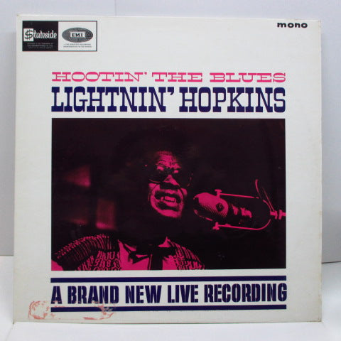 LIGHTNIN' HOPKINS - Hootin' The Blues (UK Orig.Mono LP+Promo Sticker/CFS)