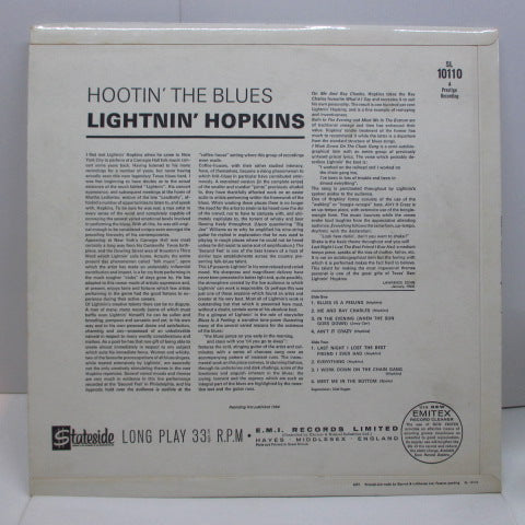 LIGHTNIN' HOPKINS - Hootin' The Blues (UK Orig.Mono LP+Promo Sticker/CFS)