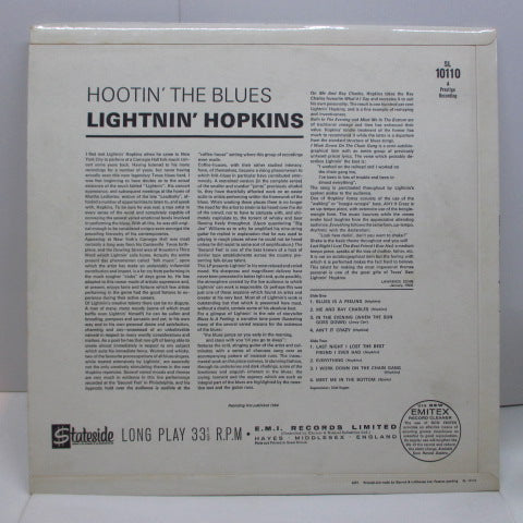 LIGHTNIN' HOPKINS - Hootin' The Blues (UK Orig.Mono LP+Promo/CFS)