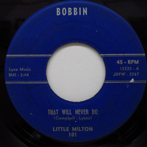 LITTLE MILTON - That Will Never Do / I'm A Lonley Man
