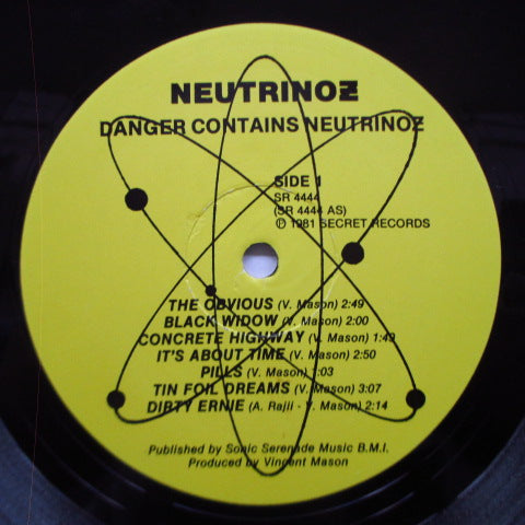 NEUTRINOZ (ニュートリノズ) - Danger Contains Neutrinoz (US オリジナル LP)'81年.ニューウェーブ・スカ！