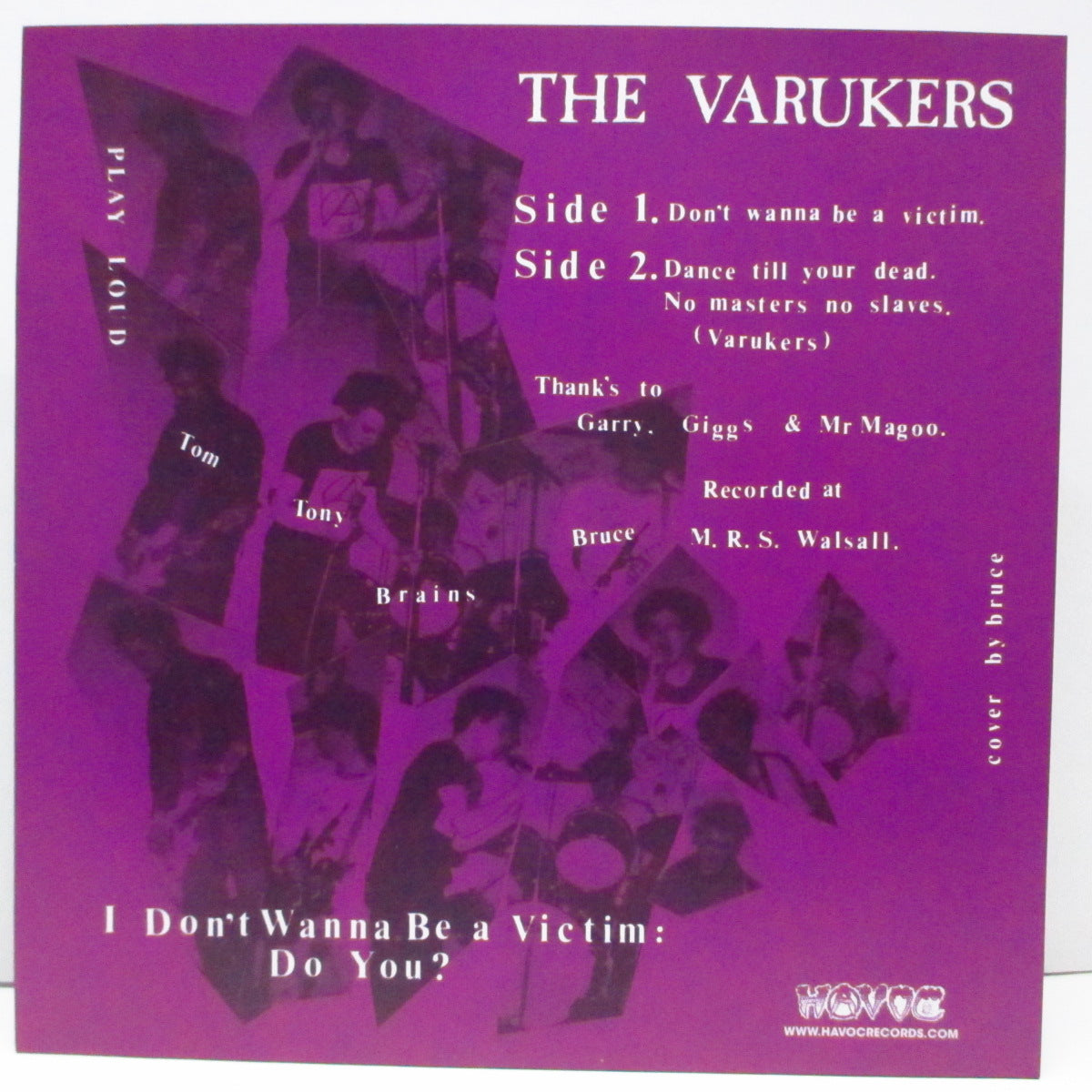 VARUKERS, THE (ザ・ヴァルカーズ)  - I Don't Wanna Be A Victim! (US '16年再発 7"/HC 7059)