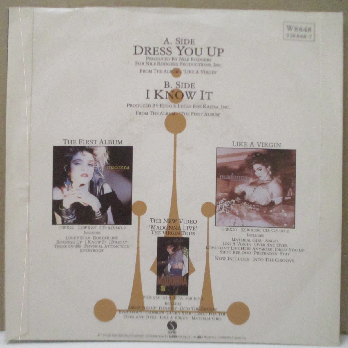 MADONNA - Dress You Up (UK Orig.Paper Lbl.7"/Matt PS)