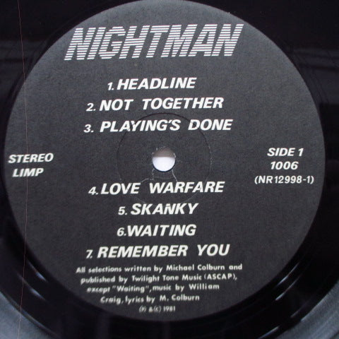 NIGHTMAN - No Escape (US Orig.LP)
