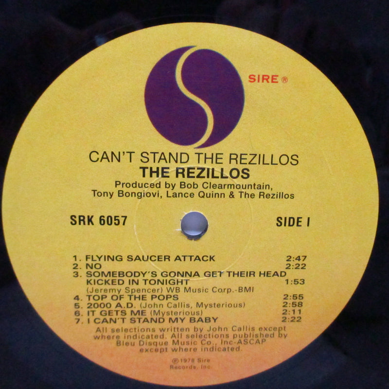 REZILLOS, THE (ザ・レジロス)  - Can’t Stand The Rezillos (US 00's 再発 180g LP)
