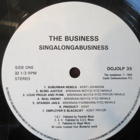 BUSINESS, THE - Singalong A Business (UK Orig.LP)