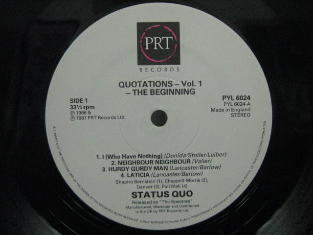 STATUS QUO - Quotations Vol,1(UK Orig.LP)