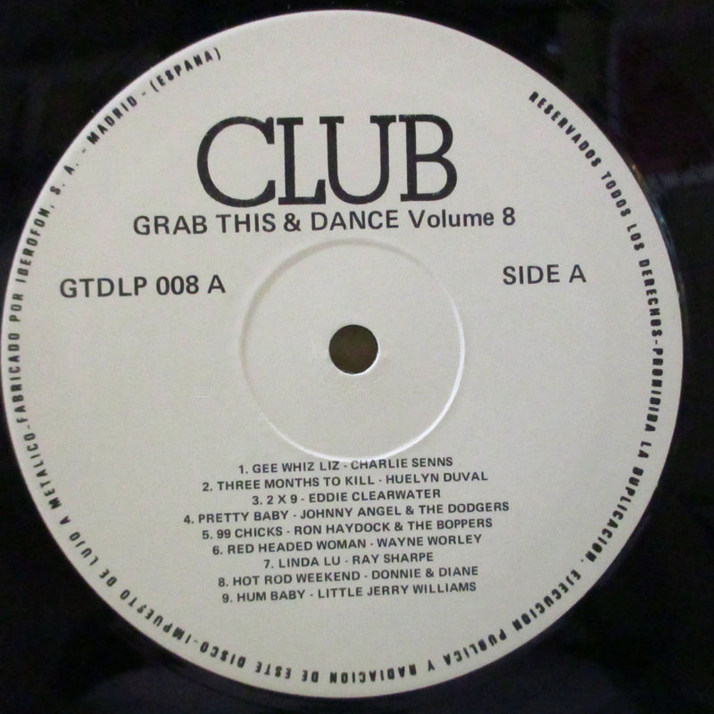 V.A. (50's & 60's R&B/ロカビリー人気コンピ)  - Grab This & Dance Vol.8 (UK オリジナル LP)