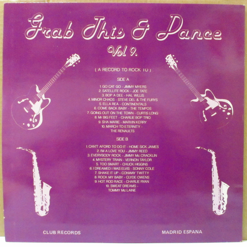 V.A. (50's & 60's R&B/ロカビリー人気コンピ)  - Grab This & Dance Vol.9 (UK オリジナル LP)