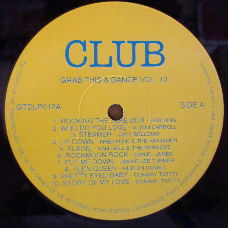 V.A. (50's & 60's R&B/ロカビリー人気コンピ)  - Grab This & Dance Vol.12 (UK オリジナル LP/黄ラベ)